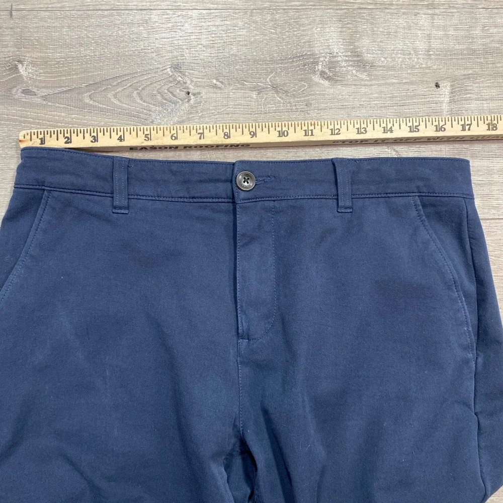 Mugsy‎ Chino Pants Men's 34x32 Navy Blue Flat Front Stretch Golf Casual - Picture 9 of 11